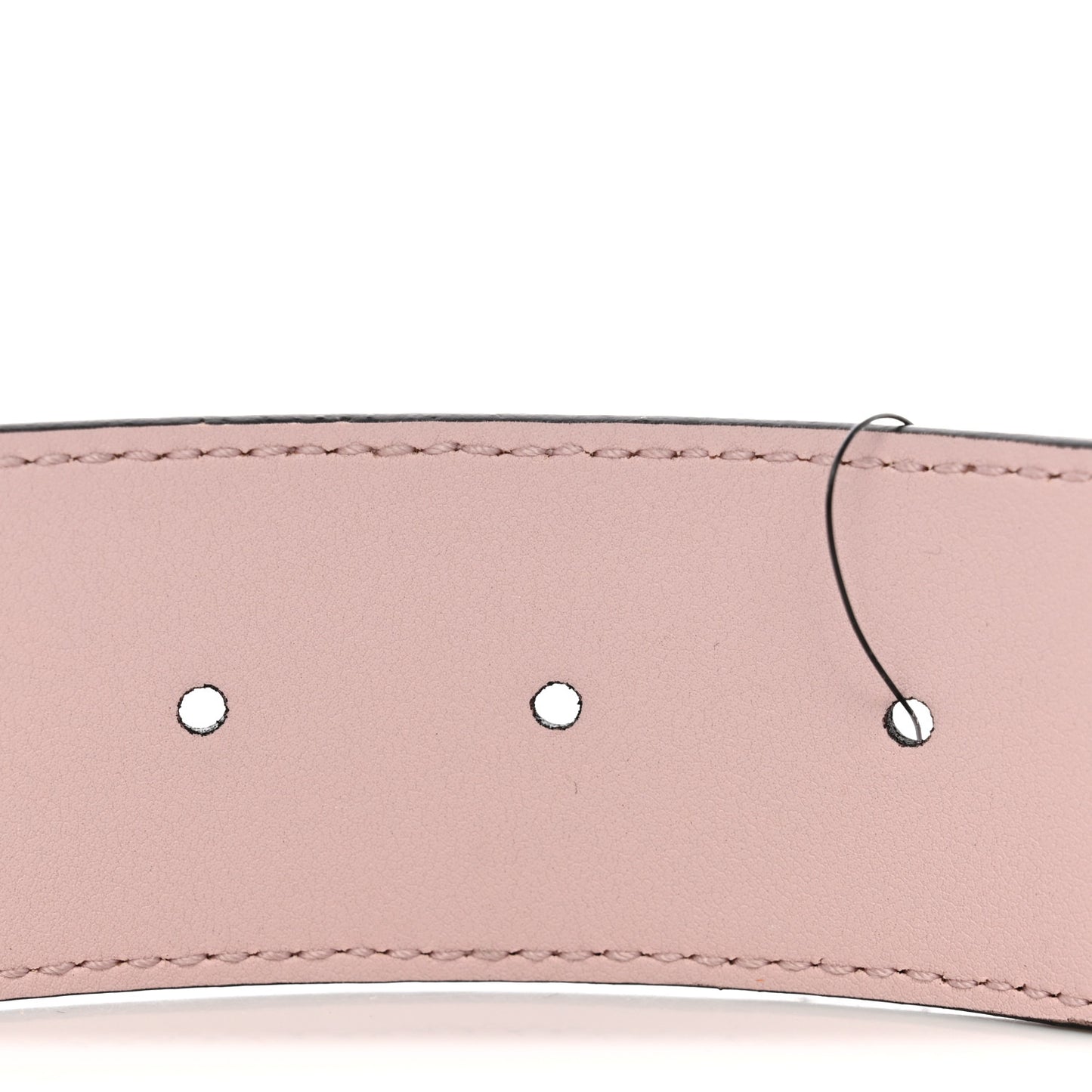 Monogram Jumbo GG Textured Dollar Calfskin Double G Belt 75 30 Camel Pink