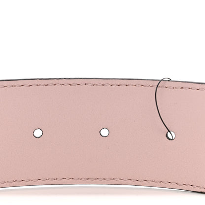 Gucci Monogram Jumbo GG Textured Dollar Calfskin Double G Belt 75 30 Camel Pink 5 of 6