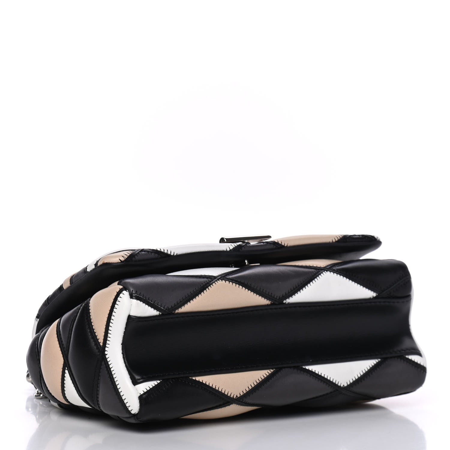 Louis Vuitton Lambskin Malletage GO-14 PM Black White 3 of 4