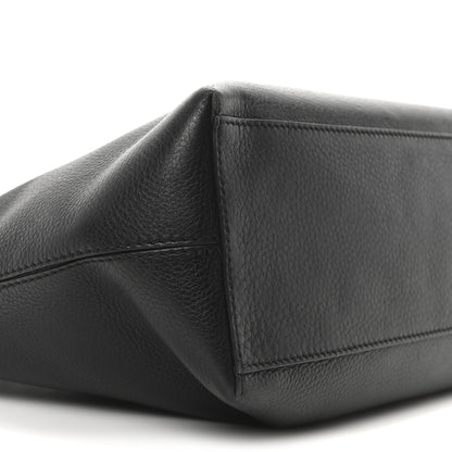 Valentino Garavani Grained Calfskin Rockstud Shoulder Tote Black 8 of 9