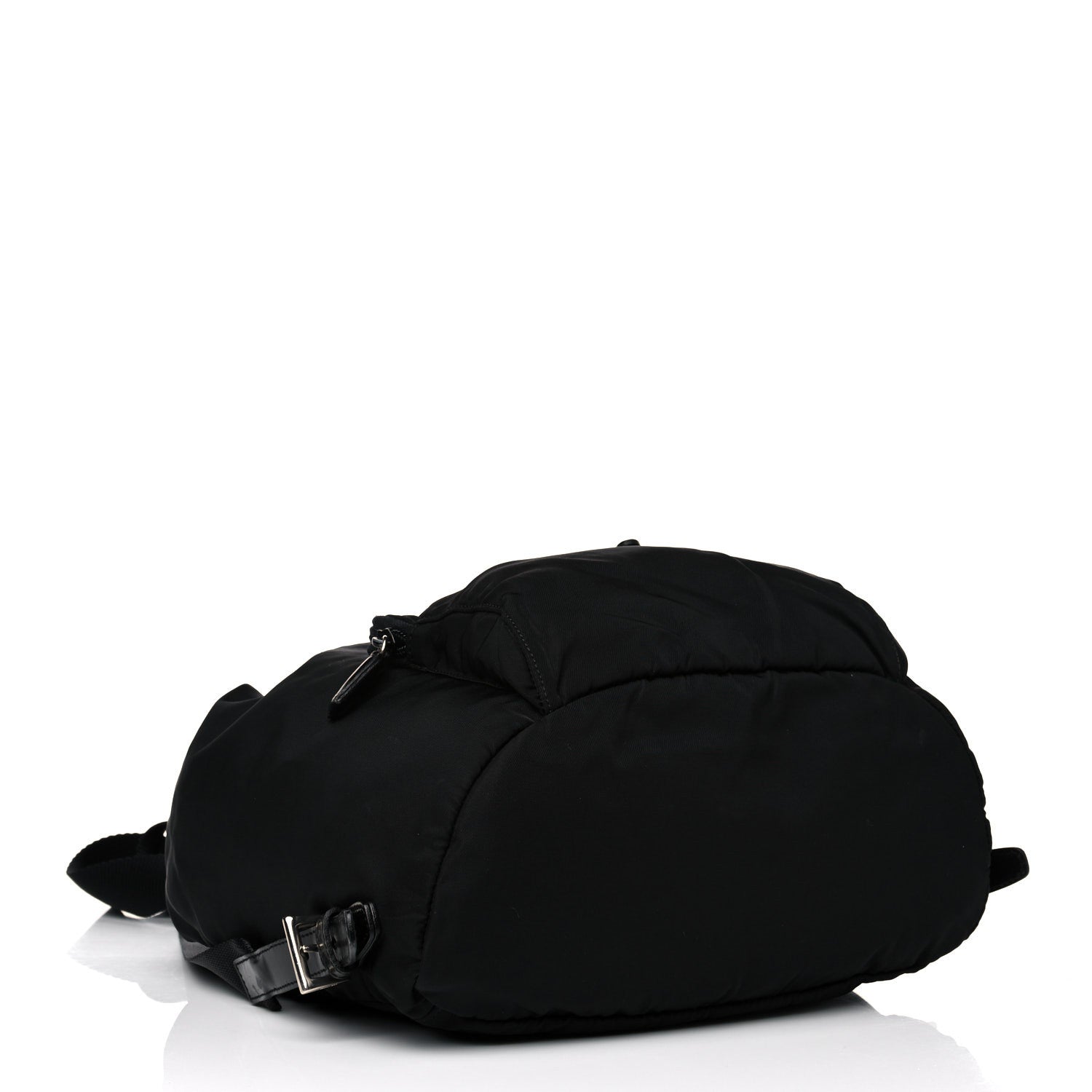 Prada Nylon Vela Medium Cinch Backpack Black 3 of 15