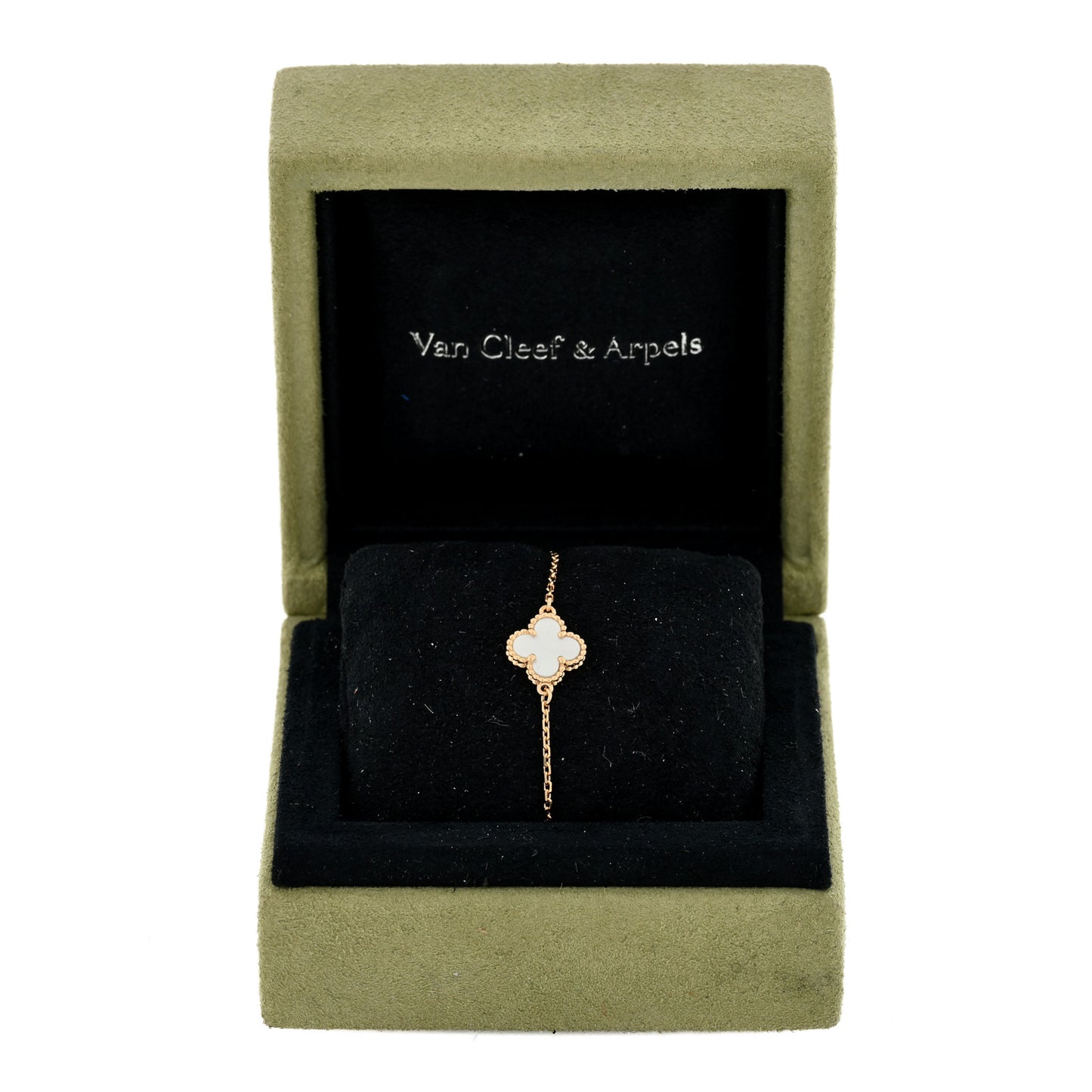 18K Yellow Gold Mother of Pearl Sweet Alhambra Bracelet