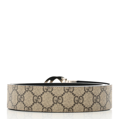 Gucci GG Supreme Monogram Interlocking G Belt 110 44 Dark Brown 2 of 10