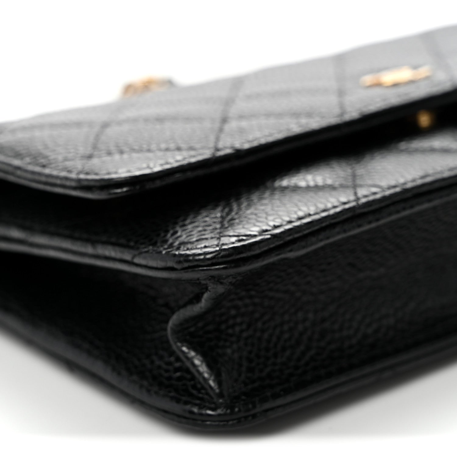 Chanel Caviar Quilted Wallet on Chain WOC Black 10 of 12