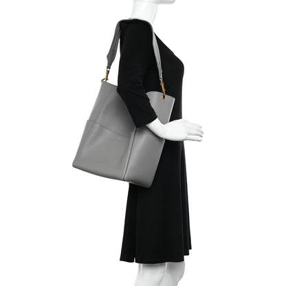 Celine Soft Grained Calfskin Sangle Bucket Bag Cloud 2 of 10