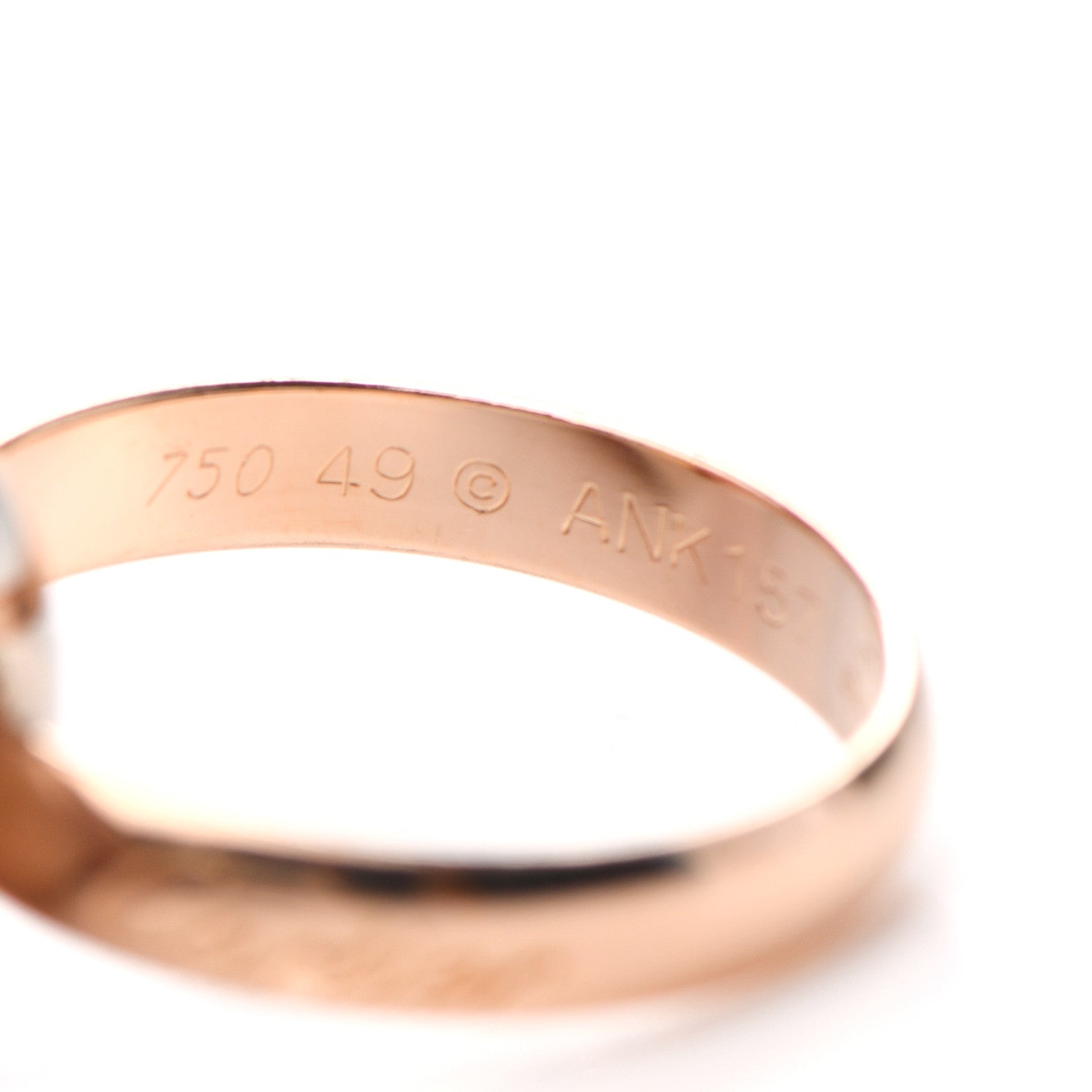 Cartier 18K Pink Yellow White Gold Classic Trinity Ring 49 4.75 4 of 6
