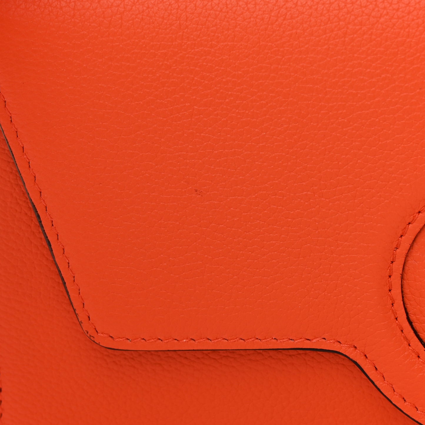 Grained Calfskin La Medusa Crossbody Bag Orange