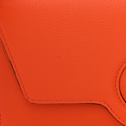 Versace Grained Calfskin La Medusa Crossbody Bag Orange 10 of 12