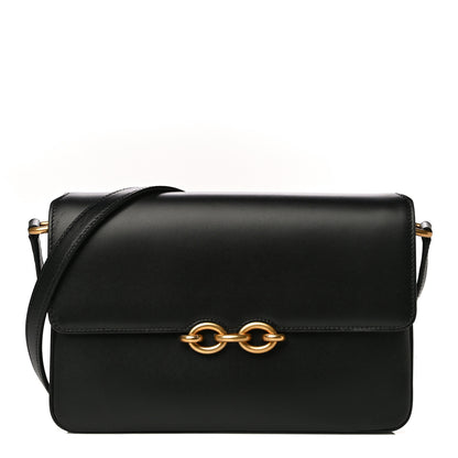 Saint Laurent Smooth Calfskin Le Maillon Satchel Black 1 of 13