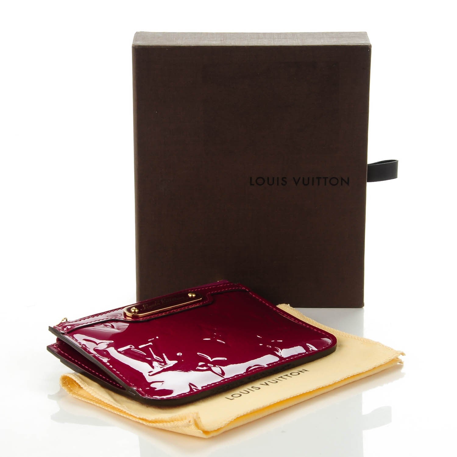 Louis Vuitton Vernis Key Pouch Magenta 4 of 7