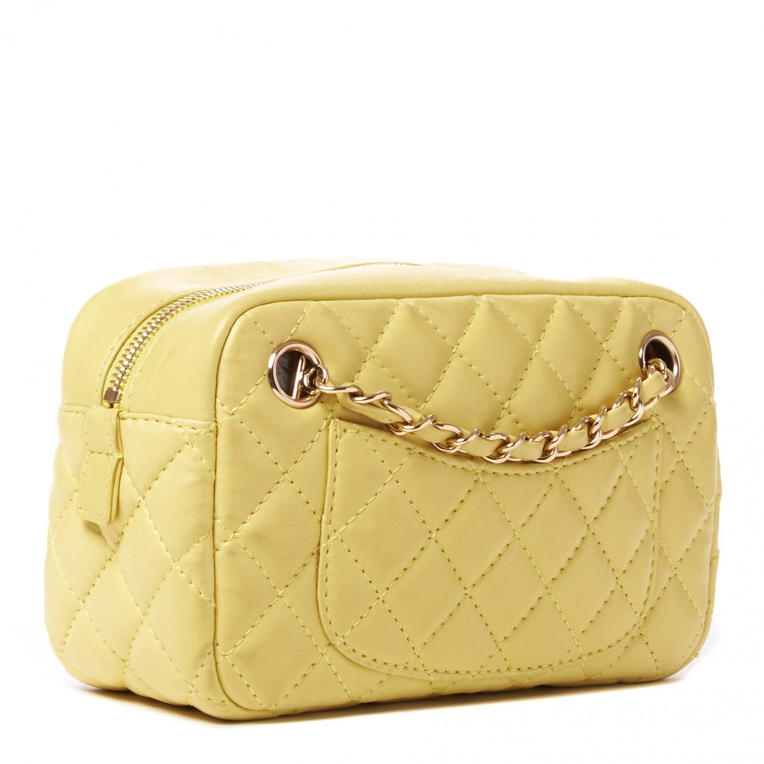 Chanel Calfskin Quilted Reissue Small Camera Case Yellow 2 of 9