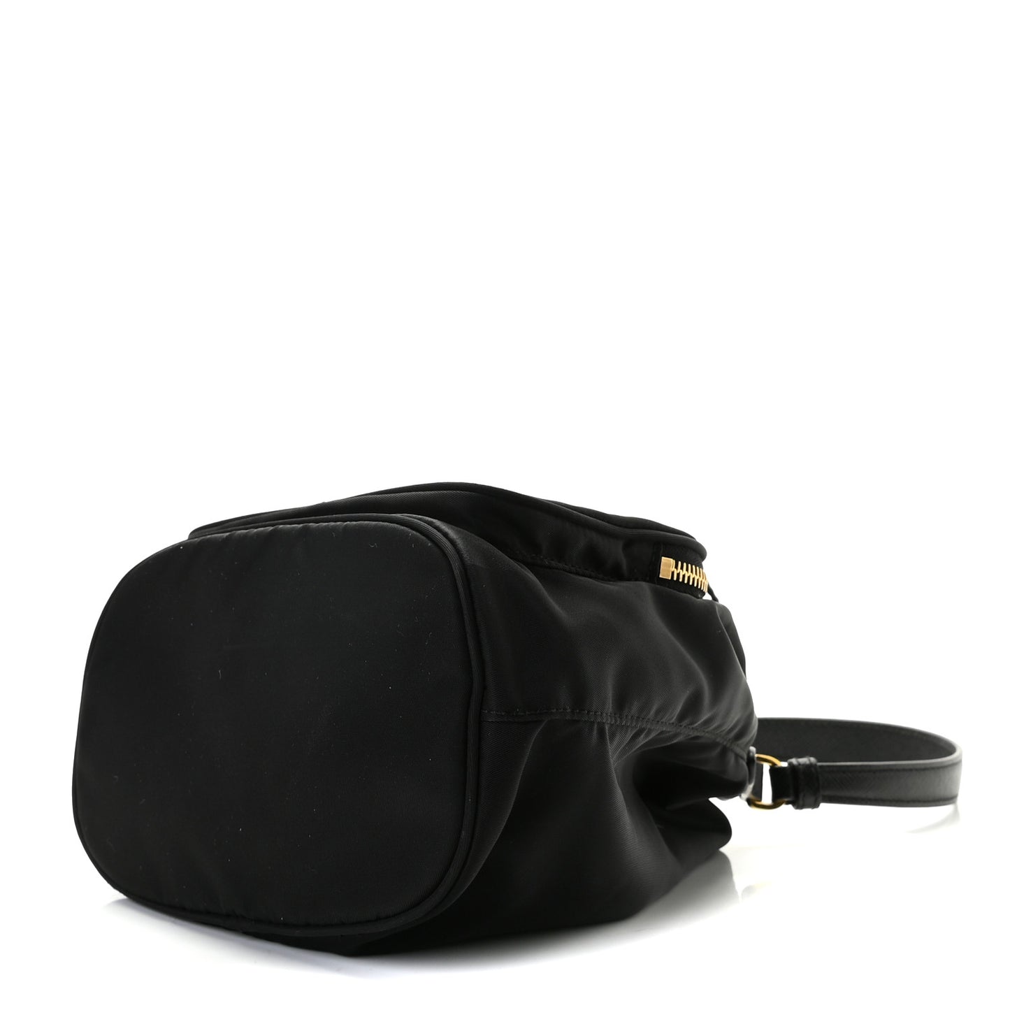 Re-Nylon Duet Drawstring Shoulder Bag Black
