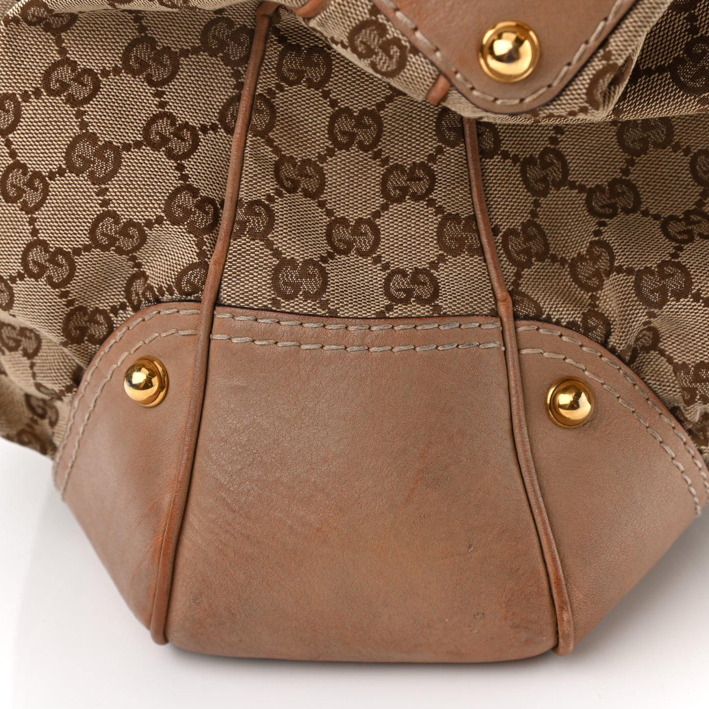 Monogram Hobo Beige