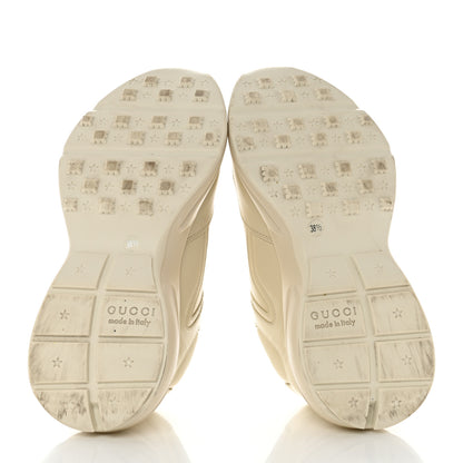 Gucci Calfskin Heart Rhyton Sneakers 38.5 Ivory 5 of 9