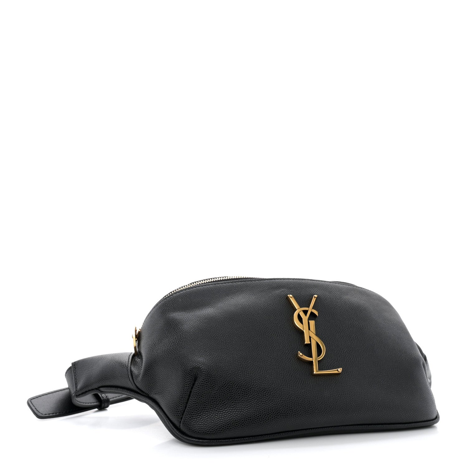 Saint Laurent Grain De Poudre Monogram Belt Bag Black 4 of 13
