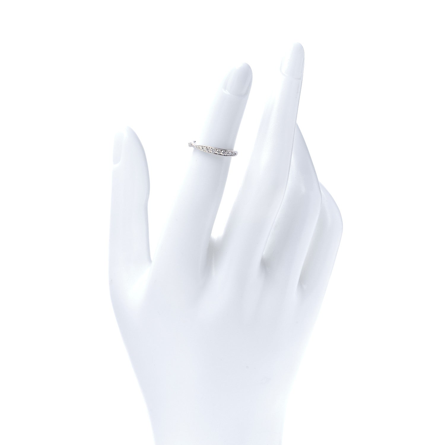 Tiffany Platinum Diamond Harmony Bead-set Band Ring 47 4 2 of 5