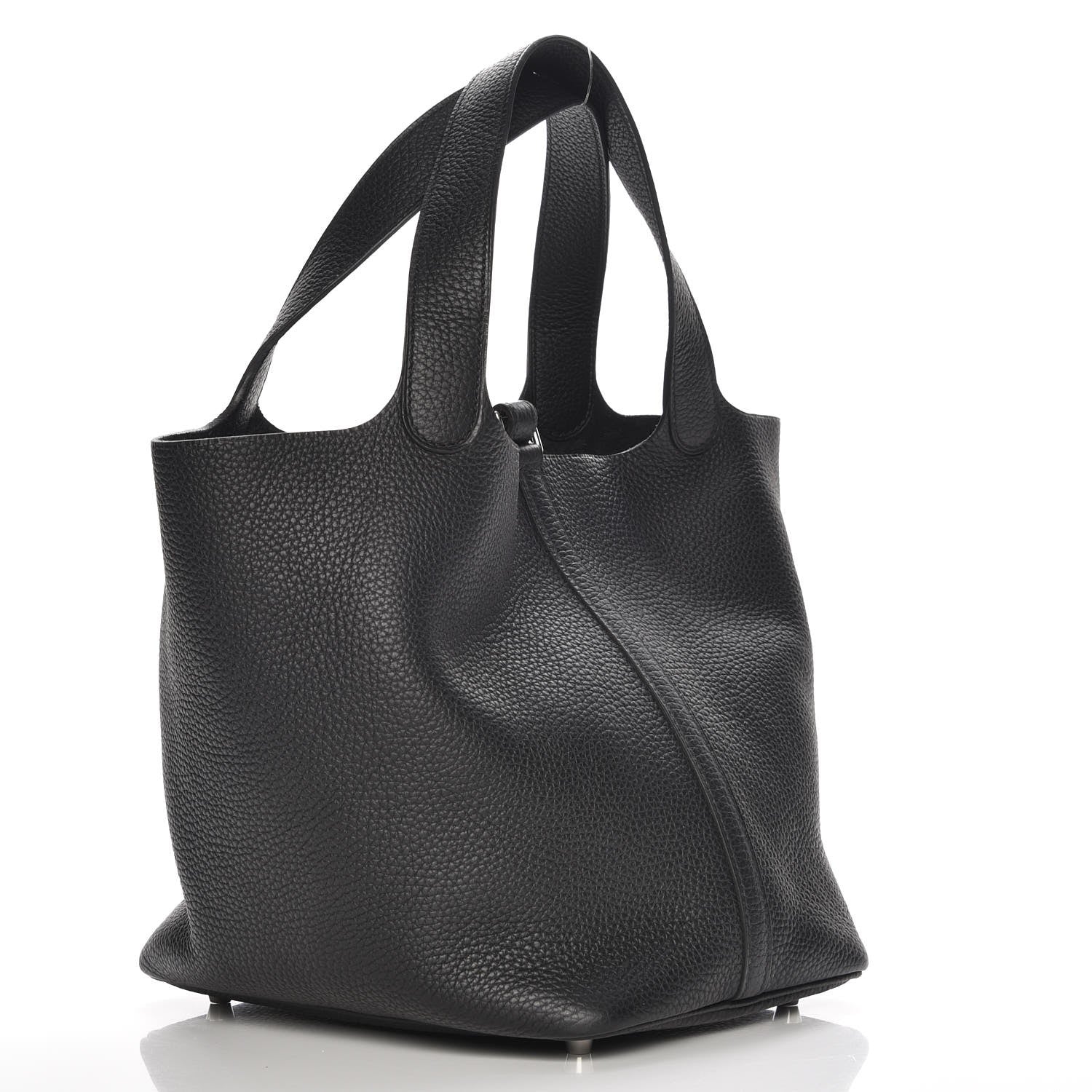 Hermes Taurillon Clemence Picotin Lock 22 MM Black 3 of 8