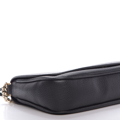 Gucci Pebbled Calfskin Medium Soho Flap Crossbody Black 6 of 9