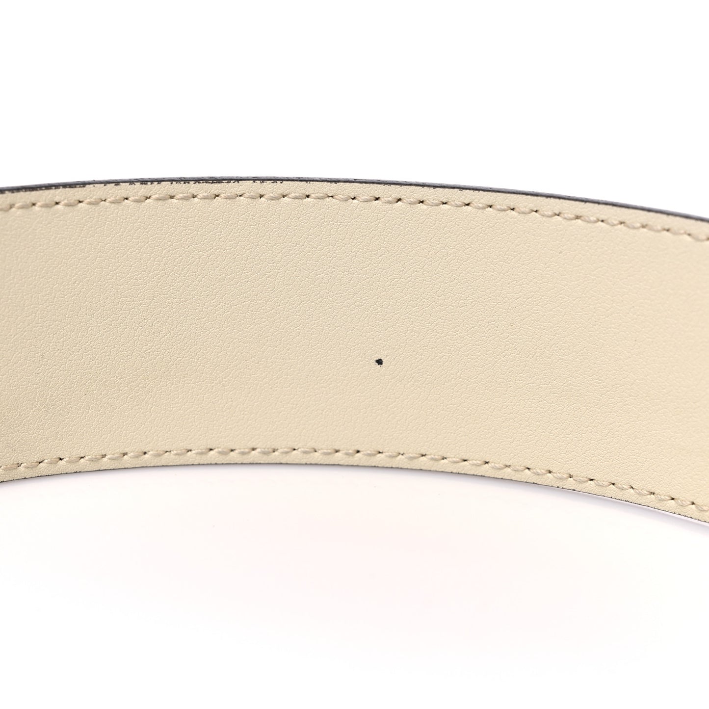 Calfskin Crystal Double G 40mm Belt 80 32 White Multicolor