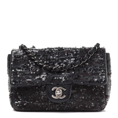 Chanel Sequin Lambskin Mini Moonlight on Water Flap Black 1 of 10