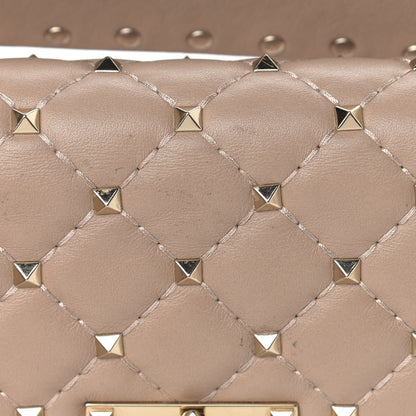 Valentino Garavani Nappa Medium Rockstud Spike Shoulder Bag Poudre 9 of 12