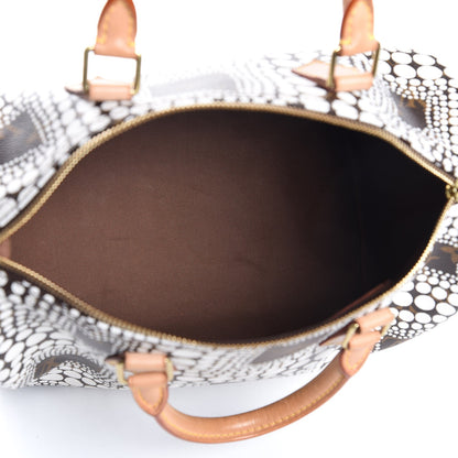 Louis Vuitton Monogram Kusama Town Speedy 30 White 5 of 7