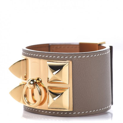 Hermes Swift Collier De Chien CDC Bracelet T2 Etoupe 1 of 6
