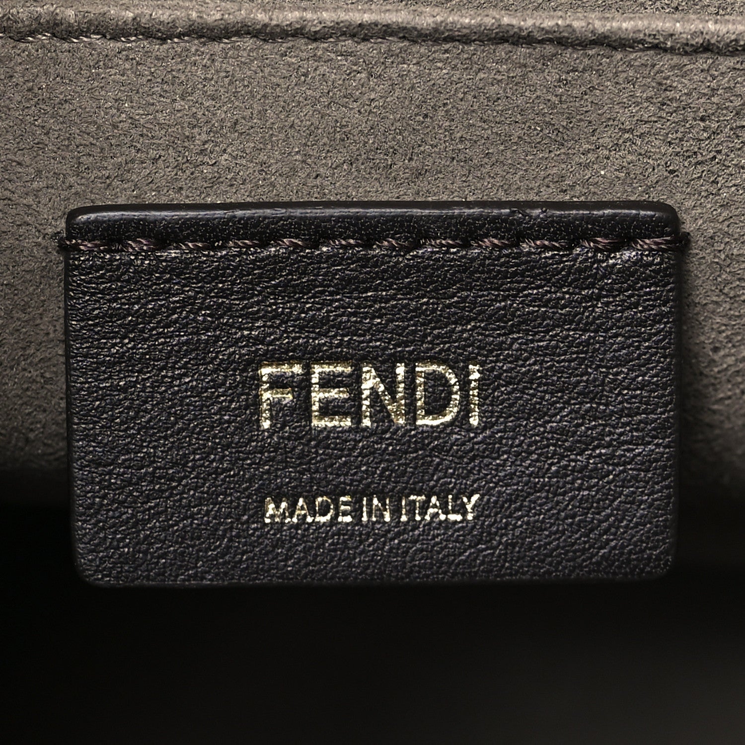 Fendi Vitello Century F is Fendi Bi-Color FF 1974 Embossed Kan I Shoulder Bag Maya Black 6 of 10