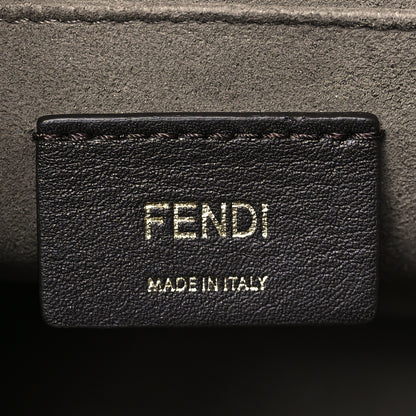 Fendi Vitello Century F is Fendi Bi-Color FF 1974 Embossed Kan I Shoulder Bag Maya Black 6 of 10