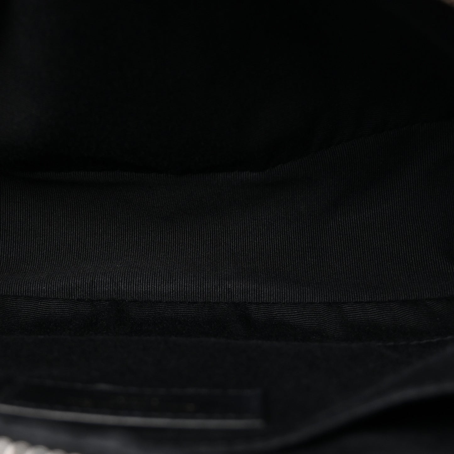 Calfskin Matelasse Monogram Lou Camera Bag Black