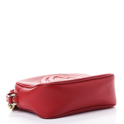Gucci Pebbled Calfskin Small Soho Disco Bag Tabasco Red 3 of 4