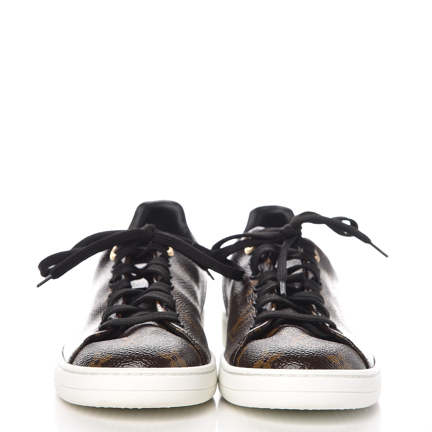 Louis Vuitton Patent Monogram Frontrow Sneakers 37 2 of 10