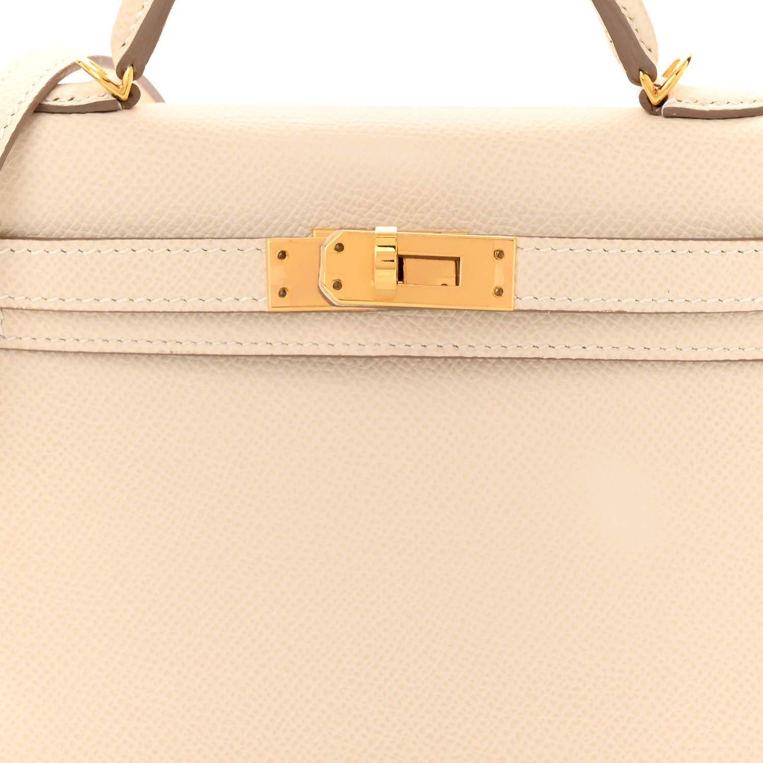 Hermes Epsom Mini Kelly Sellier 20 Craie 8 of 11