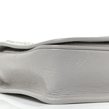 Saint Laurent Crinkled Calfskin Matelasse Monogram Niki Chain Wallet Granite 8 of 10