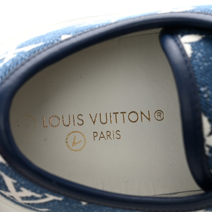 Louis Vuitton Denim Monogram Squad Sneakers 40 Marine 7 of 9