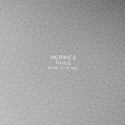 Hermes Taurillon Clemence Picotin Lock 18 PM Bleu Pale 6 of 10