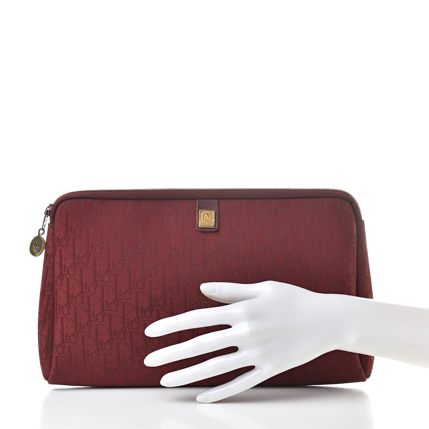 Christian Dior Monogram Pouch Red 2 of 8