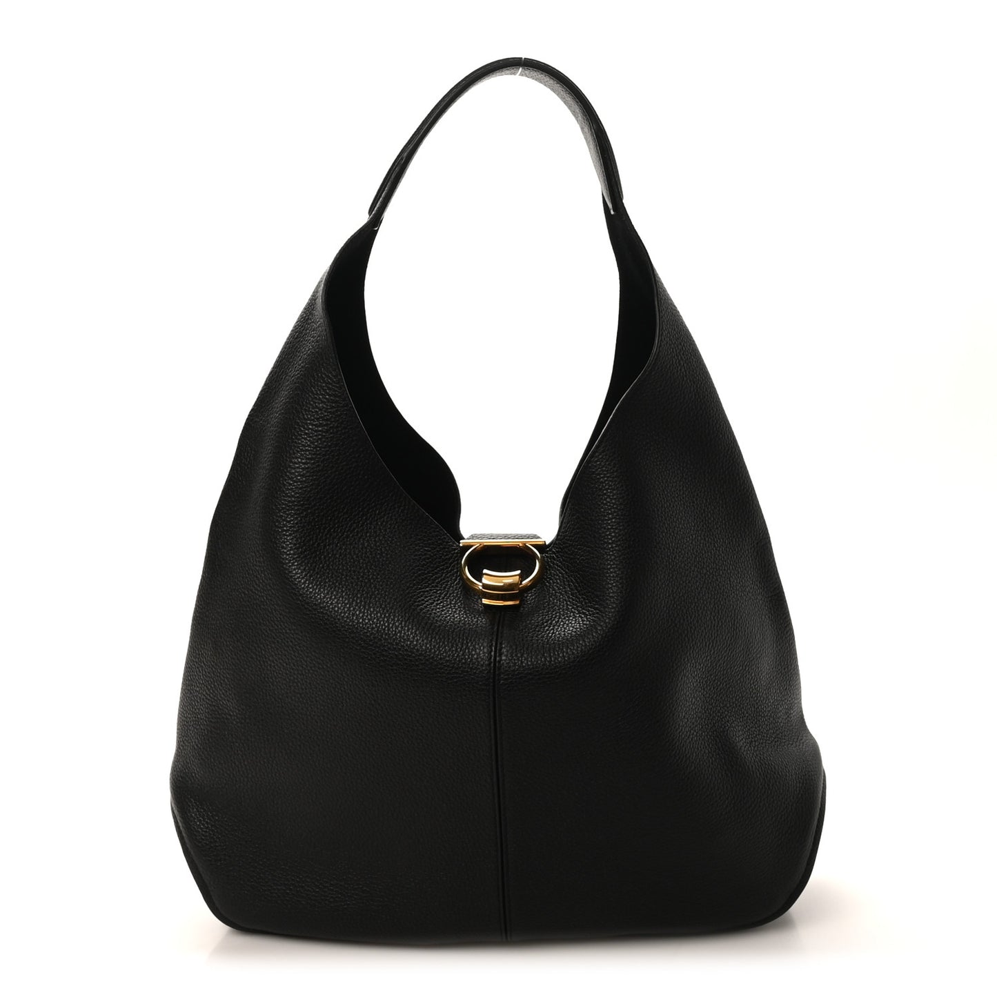 Calfskin Margot Hobo Black Black