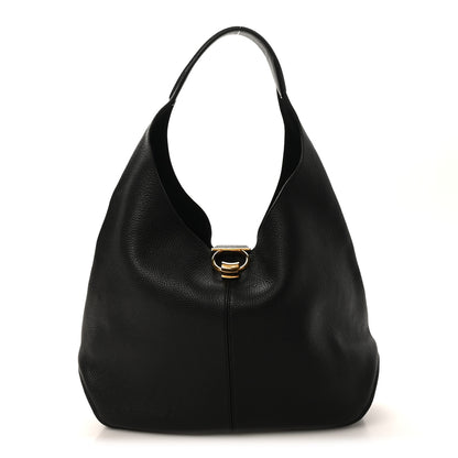 Salvatore Ferragamo Calfskin Margot Hobo Black Black 1 of 10