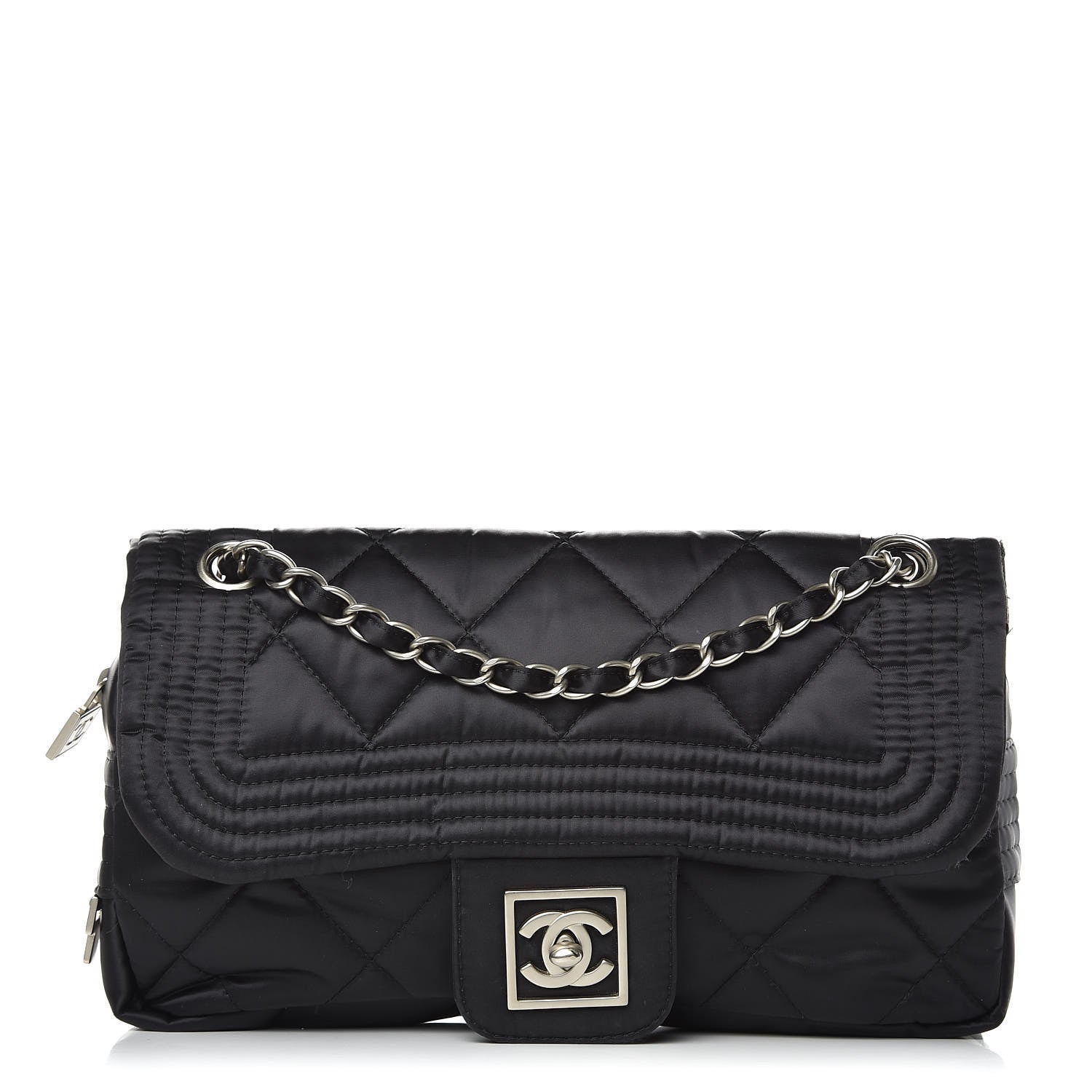 Chanel Nylon Ski Sport Flap Black 1 of 14