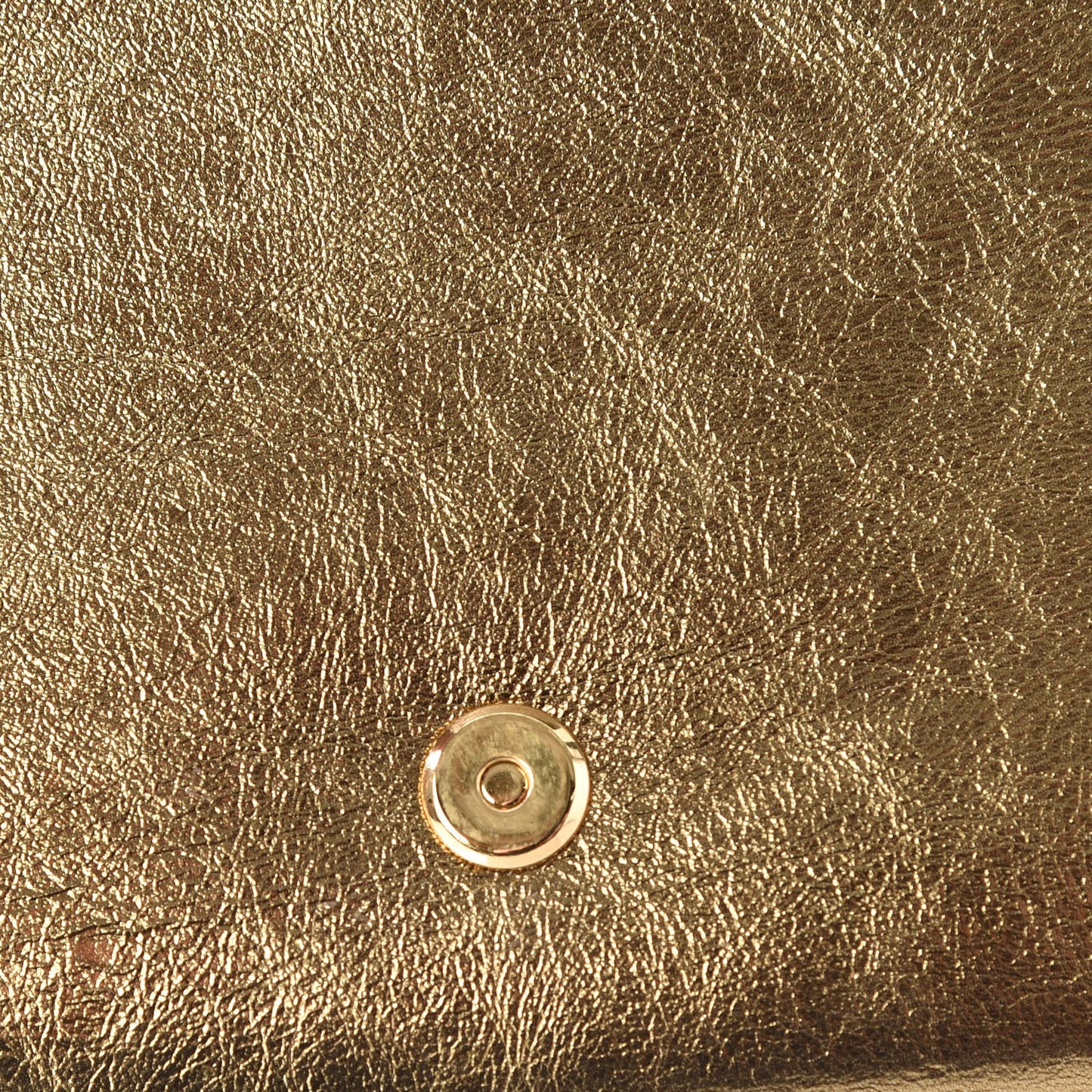 Metallic Calfskin Monogram Large Belle De Jour Clutch Gold
