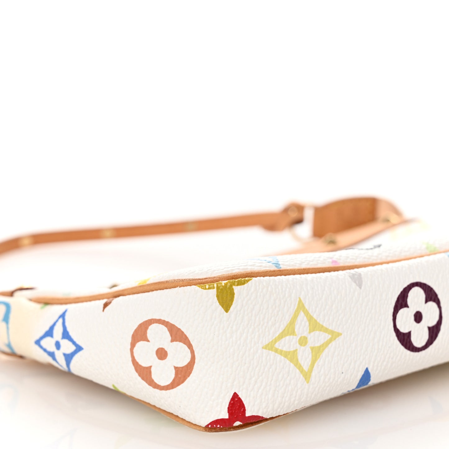 Monogram Multicolor Pochette Accessories White