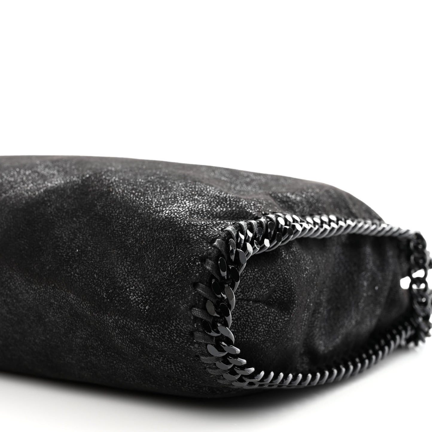Shaggy Deer Falabella Fold Over Tote Black