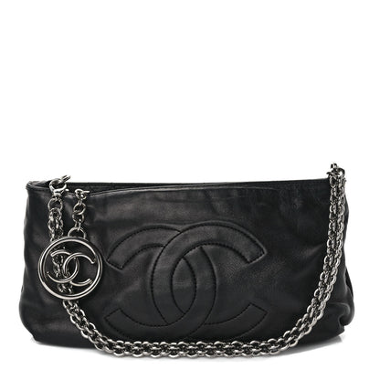 Chanel Lambskin Soft Chain Pochette Black 1 of 12