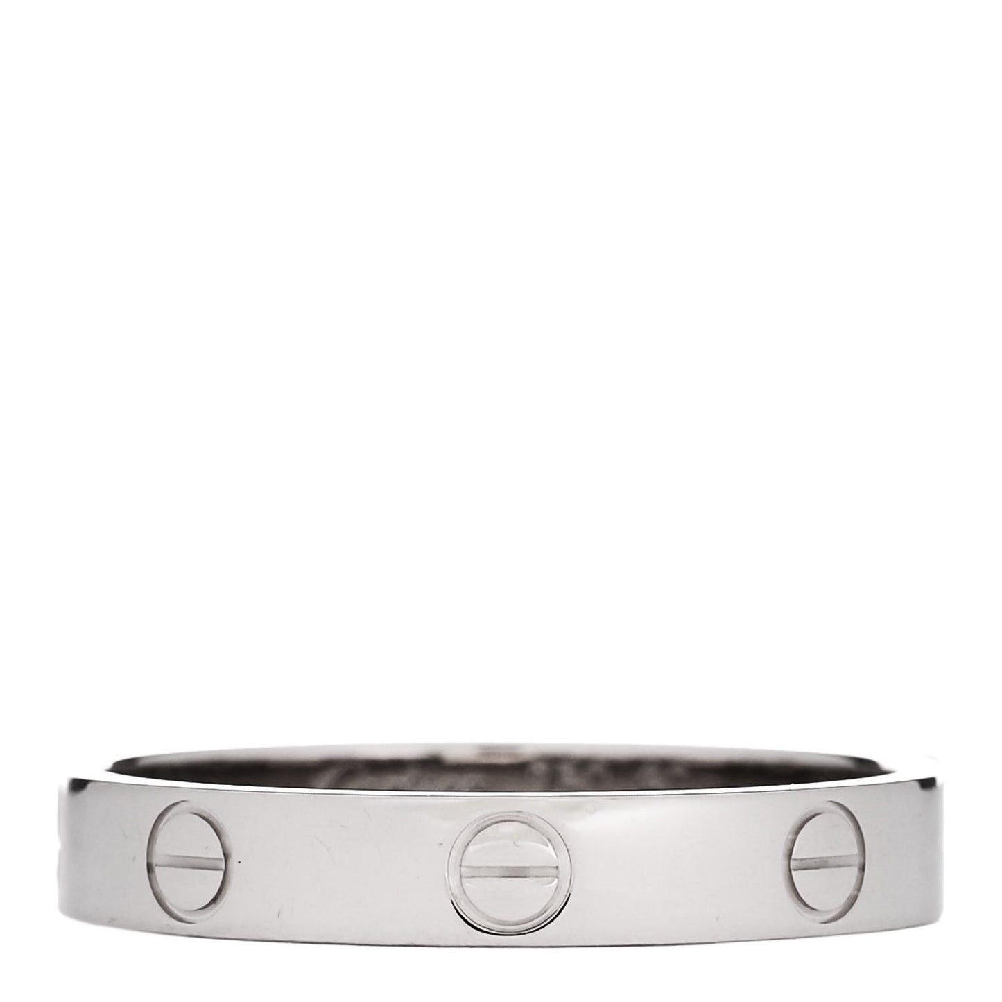 18K White Gold 3.5mm LOVE Wedding Band Ring 60 9.25