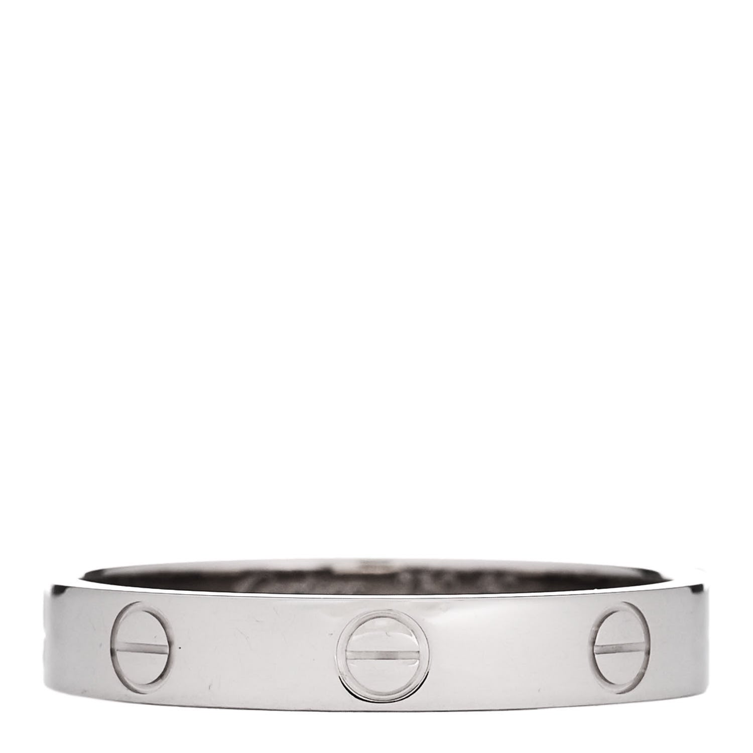 Cartier 18K White Gold 3.5mm LOVE Wedding Band Ring 60 9.25 1 of 4