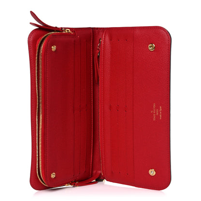 Louis Vuitton Damier Ebene Insolite Wallet Red 5 of 11