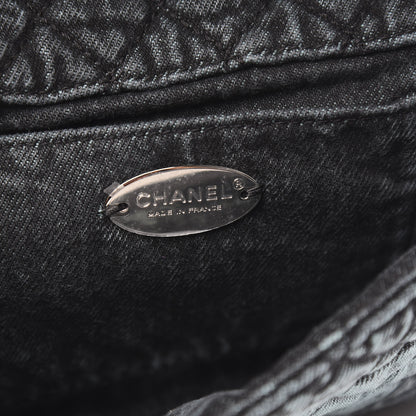 Chanel Washed Denim Quilted Small Denimpression Flap Blue Black 6 of 11