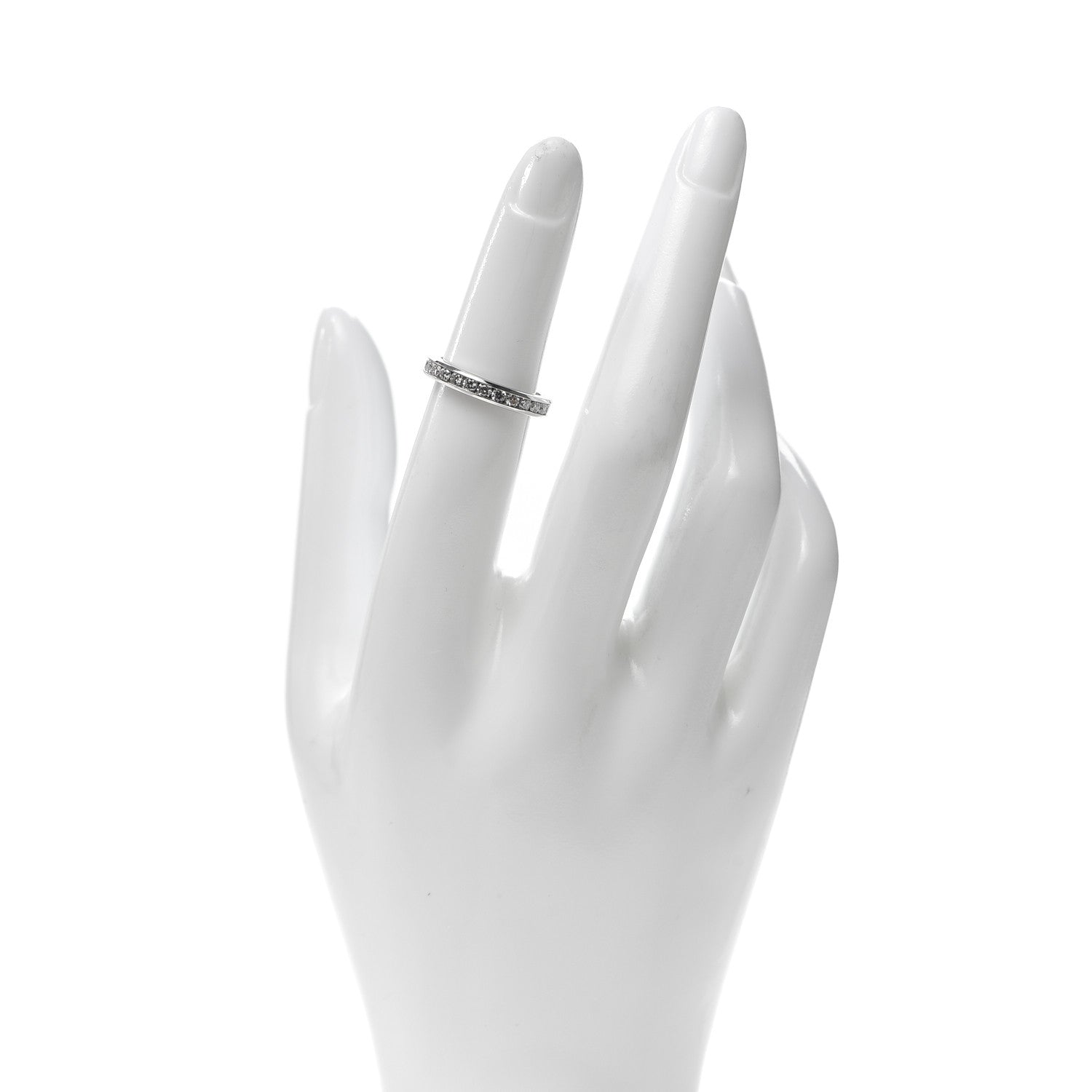 Tiffany Platinum Diamond Full Circle Wedding Band Ring 49 5 2 of 5