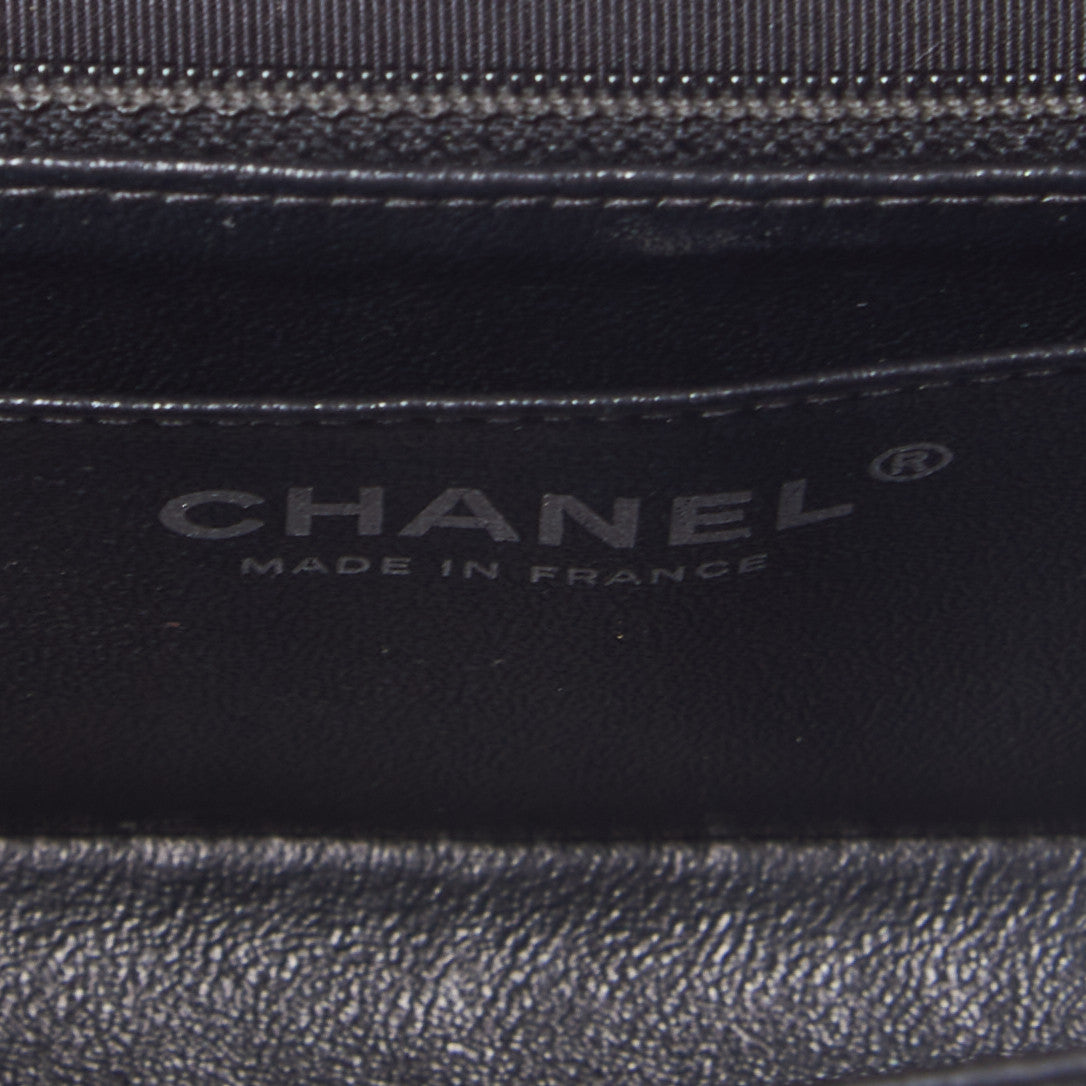 Caviar Quilted Mini Rectangular Flap Black